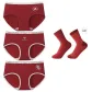 3 Pack ("Fu" Character Decorations+Heart+Joy+Random 1 Pair of Socks)