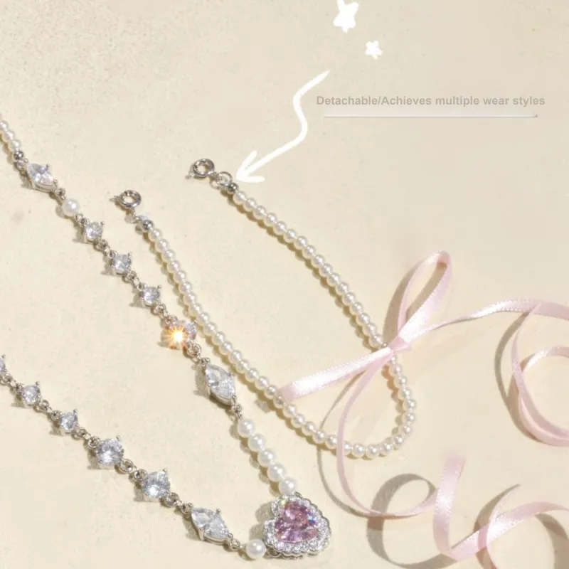 PARANOID PUPPY Zircon Necklaces Women's-7