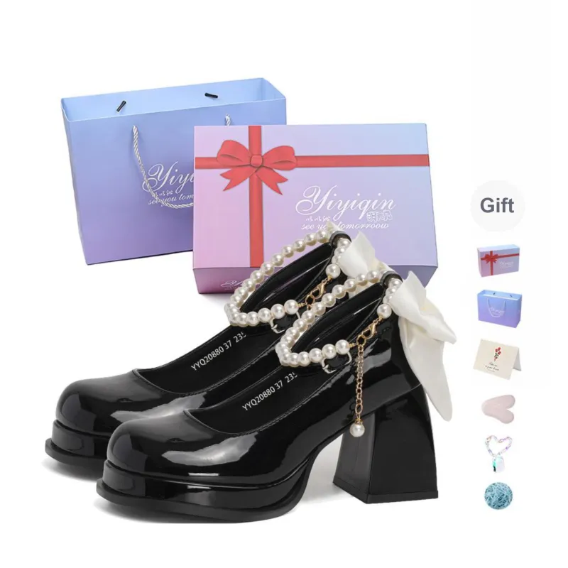 Take The Qin Chunky Heel Mary Jane Shoes Women's-30