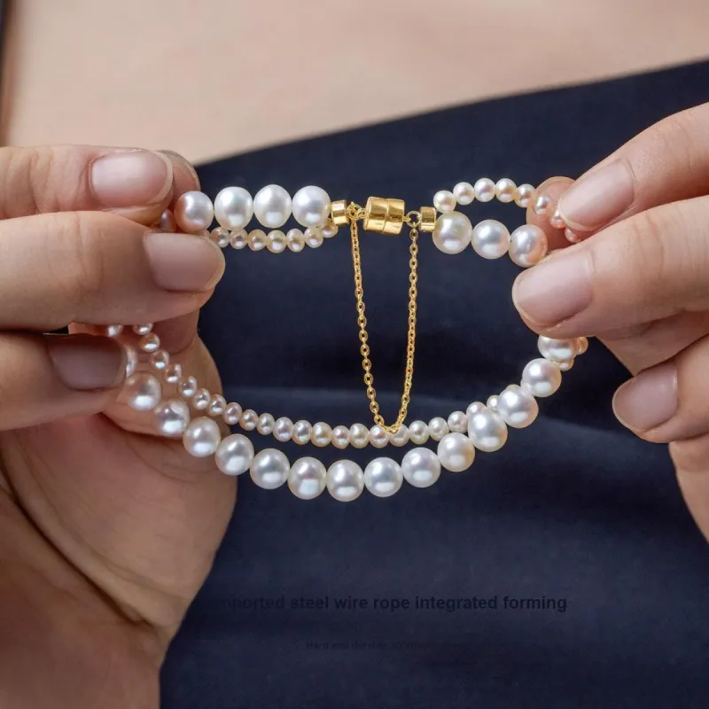ME LUXE Freshwater Pearl Bracelet Delicate Versatile Sweet Style Women's-1
