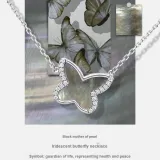 925 Sterling Silver Gold-Plated, Black Mother-of-Pearl