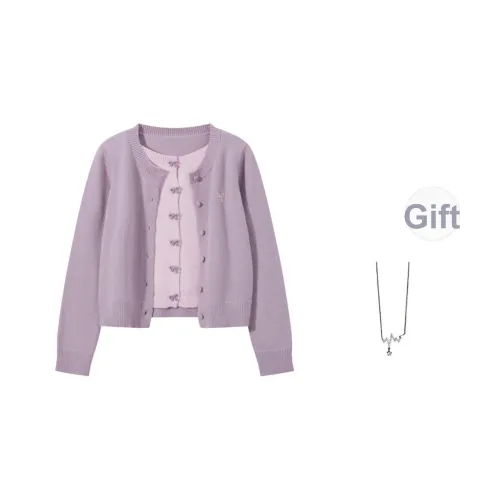 SONDR Light Purple, В комплекте с ожерельем Женский Трикотаж