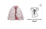 Pink (Random Comes with Trendy Scarf)