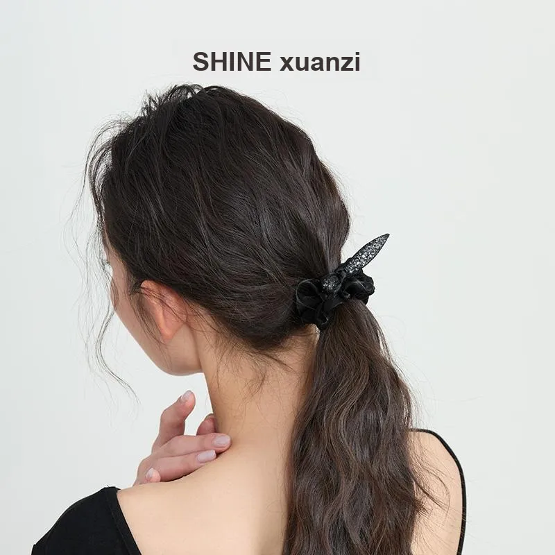 SHINE Modern Evening Collection Fabric Hair Tie Women's-3