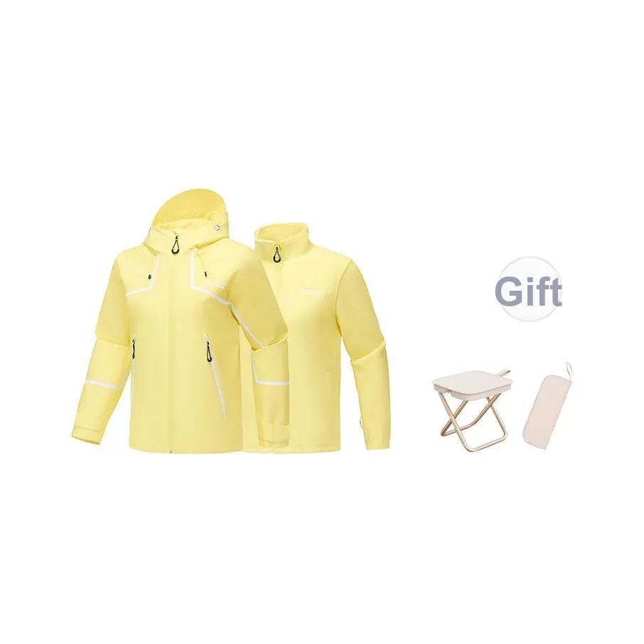 Skechers Водонепроницаемый Ветрозащитный Дышащий Устойчивый к истиранию Термическая ветровка Женские