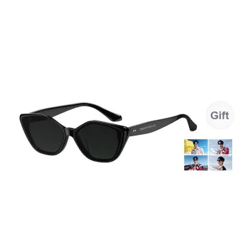 HELEN KELLER Plate Frame Cat Eye Sunglasses Unisex