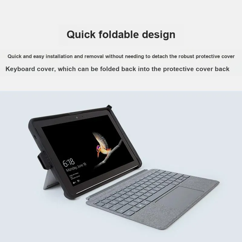 Kensington Portable Easy to Use PC Material Compatibility With Microsoft Surface Go 2/Go 3 Tablet Protective Cases-3