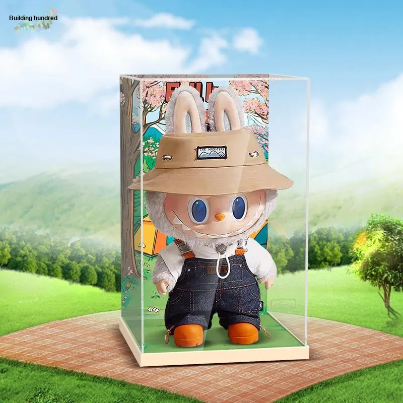 LIGHT YOUR BRICKS Compatibility Bubbles Matlabubu And ZIMOMO Vinyl Doll Display Case Model Accessories-17