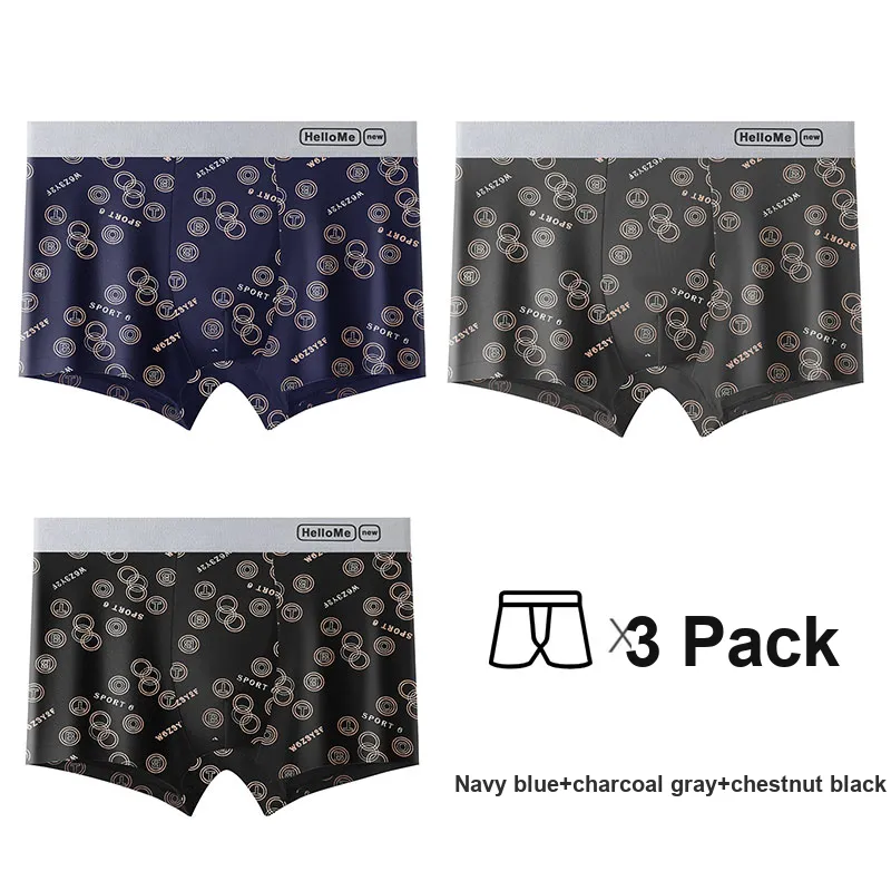 Lan Miao Underpants Men's 3 Pack-3