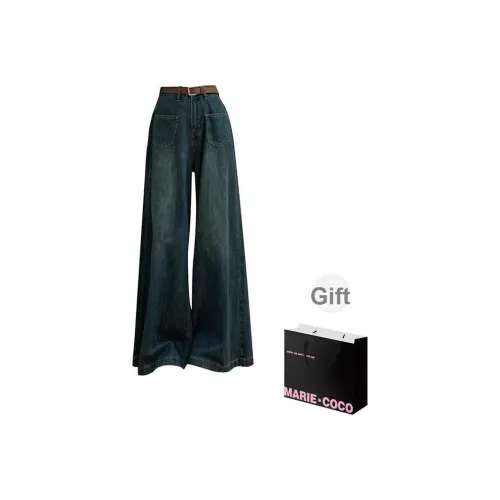 MARIE·COCO Винтажные синие джинсы женские джинсы