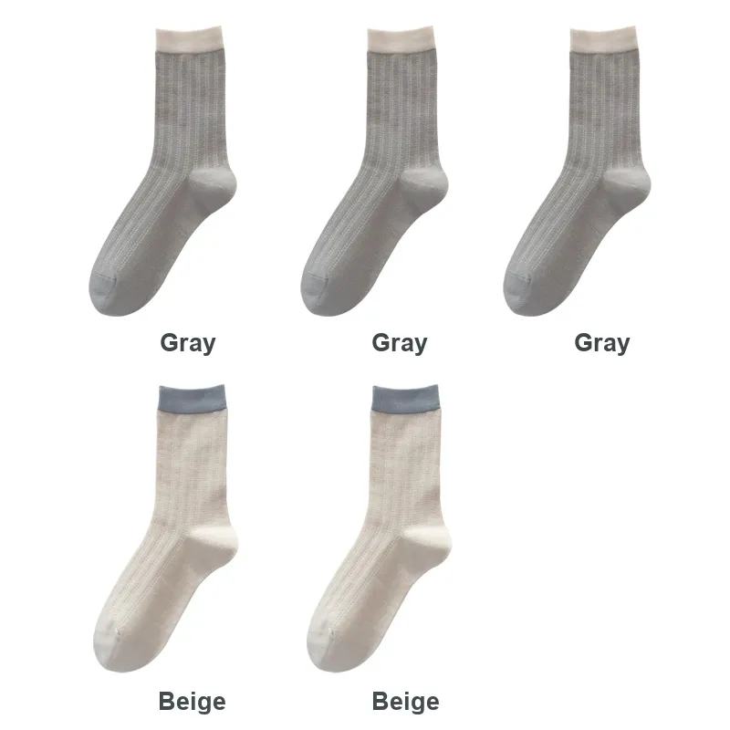 H YXIANG Mid Calf Socks Women's Combo Set-23