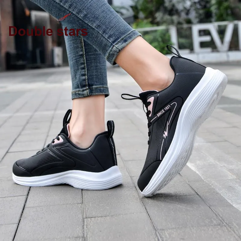 Binary Low Top Running Shoes Women's Black Pink-9