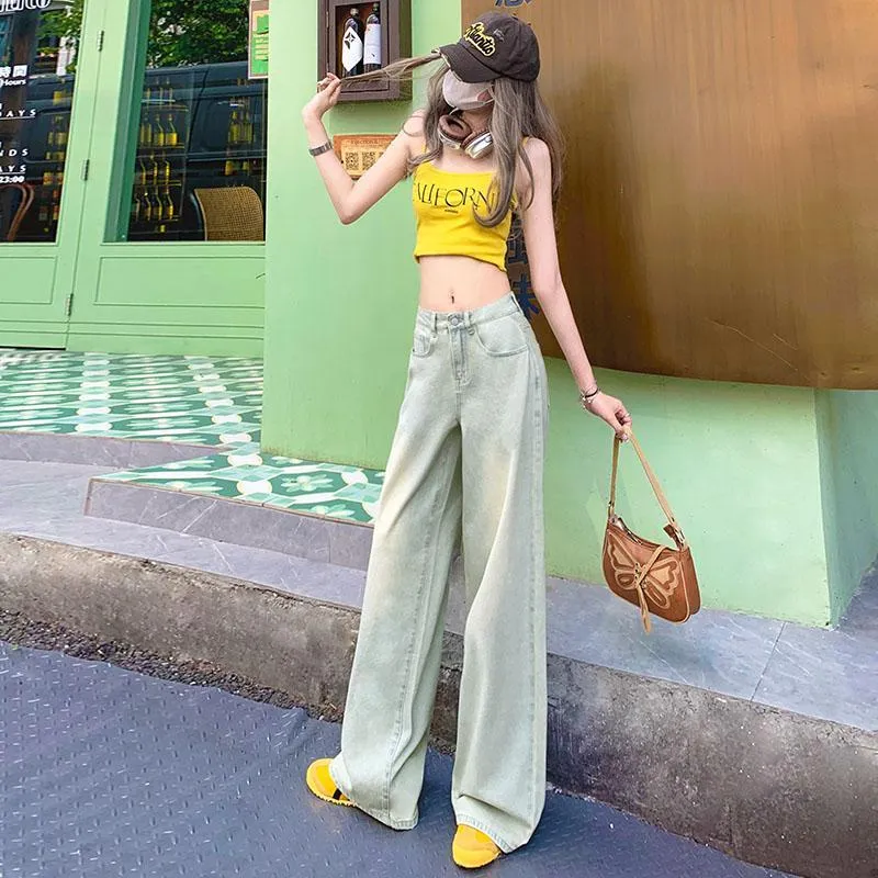 SONGS ALONG Jeans Women's Washed Color-4
