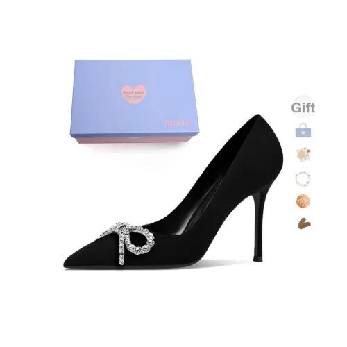 Xingdiman Низкий каблук Высокий каблук Женский Черный