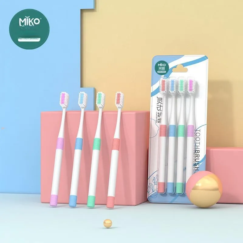 MIKEMEIZHUANG Soft Bristle Flexible Mouthguard Toothbrushes Sensitive Gum Care-5