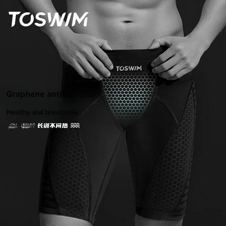 TOSWIM Swimming Sets Men's Black-1