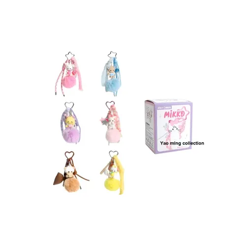 JOYC Mikko Плюшевый Коллекция Мячей Цепочка Слепые Коробки Один Mystery Коробка Полная Коробка 6 Упаковок