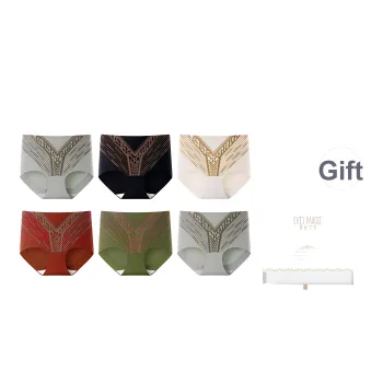 XIA.WA.ZHI.XIU Underpants Women's 6 Piece Gift Box Set
