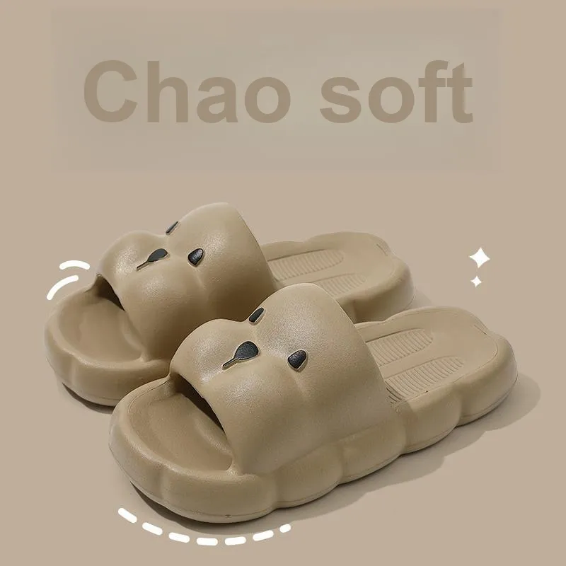 Foot Recreation Slip Resistant Slippers For Women's Summer Home Indoor Bathroom Bathing, Home Eva Slippers-7