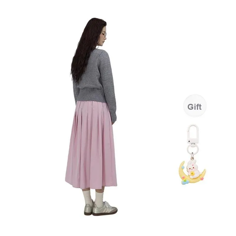 Princess Berdele Casual Long Skirt Women's Pink+Giveaway-1