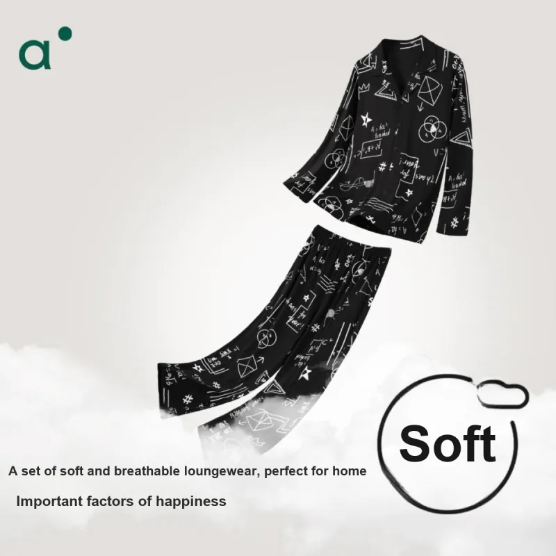 Aannsfam Pajama Set Men's Basic Black-1