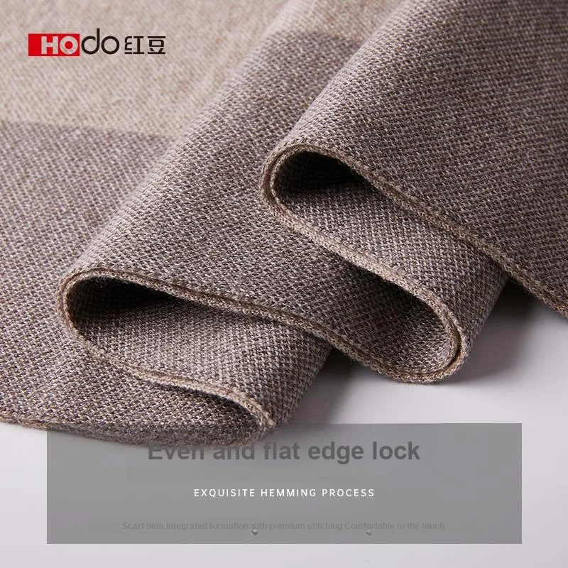 Red bean Knit Scarves Men-18