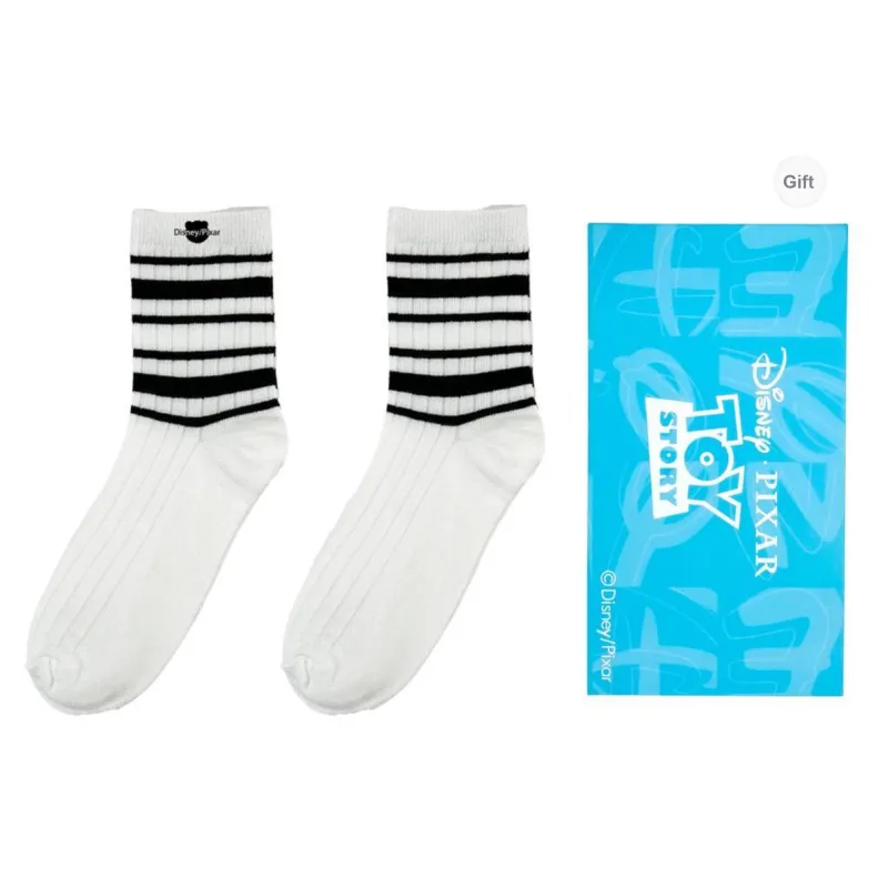 Disney Mid Calf Socks Unisex Shopping Bag 4 Pack-31