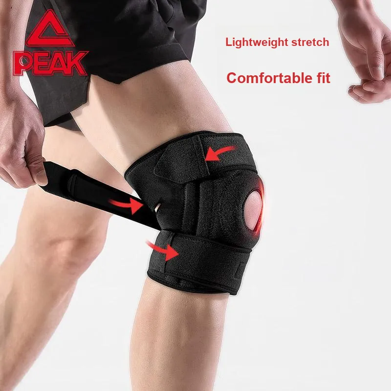 PEAK Knee Pads Running Cycling Soccer Badminton Basketball Fitness Polyester-3