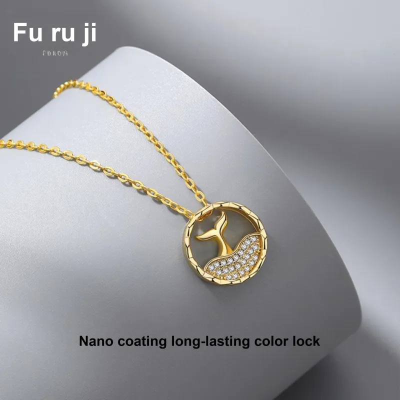 Fu Ru Ji S925 Silver Necklaces Women's-4