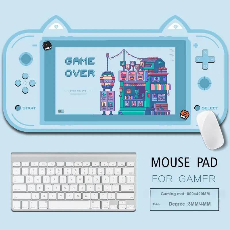 LOVINGCOOL Natural Rubber Extra Large Gaming Office Console Irregular Shape Desk Mat Office Desk Pad Mouse Pads-7