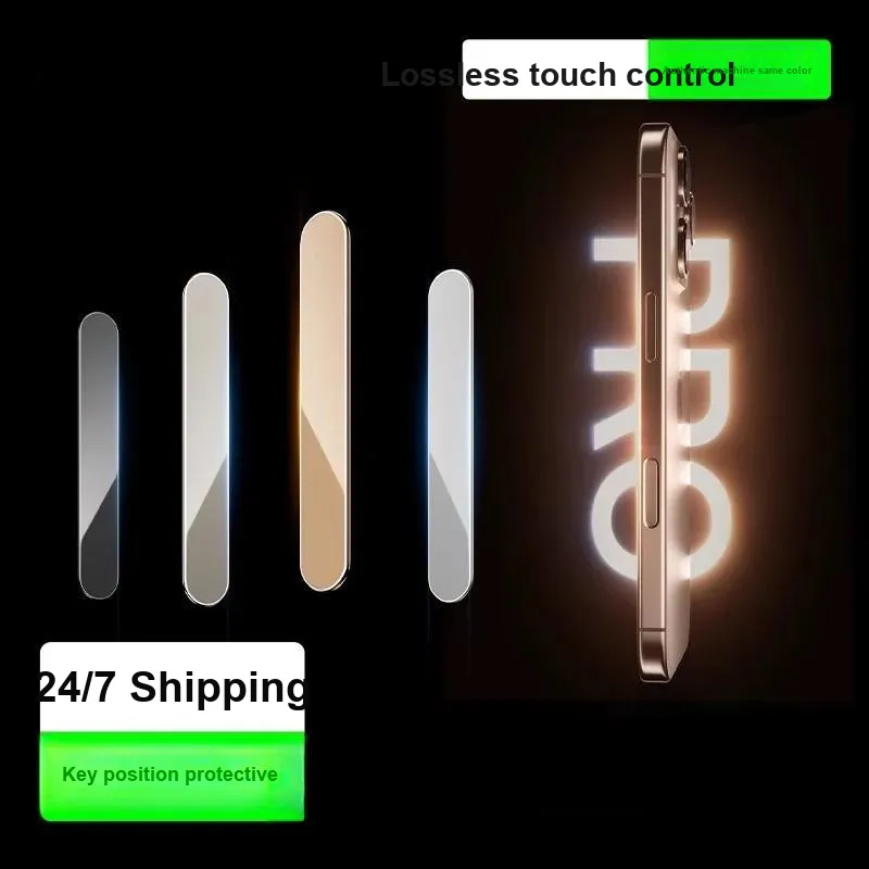 First Guard High Aluminum Glass Compatibility Apple 16/Plus/Pro/Max Photography Push Button Stickers Mobile Phone Film-19