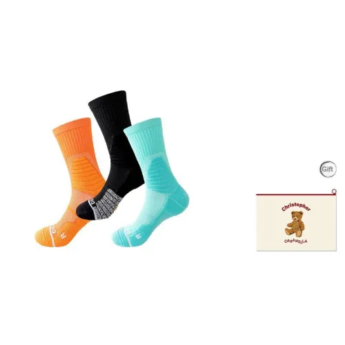 Caramella Basketball Socks Men's Shopping Bag Combo Set