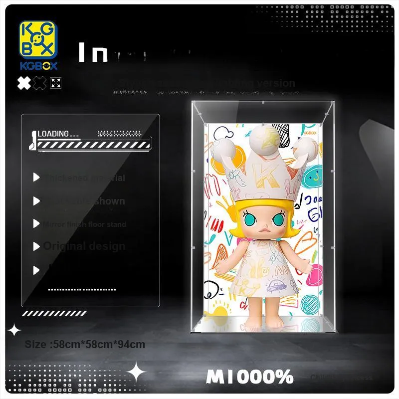 KGBOX Compatibility POPMART Molly With Childlike Princess 1000% Model Accessories-13