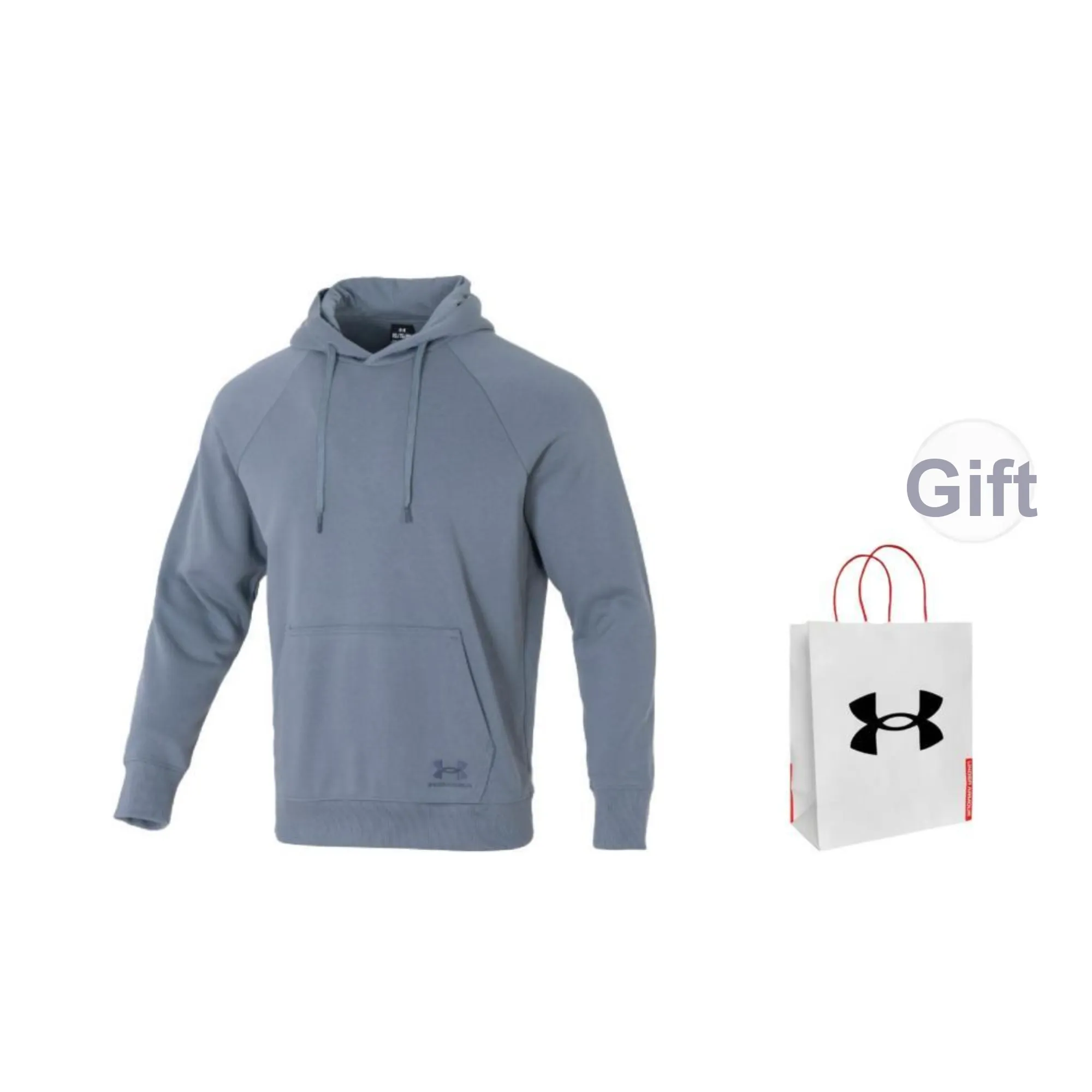 Under Armour Sweatshirt Unisex Gray Shopping Bag Included