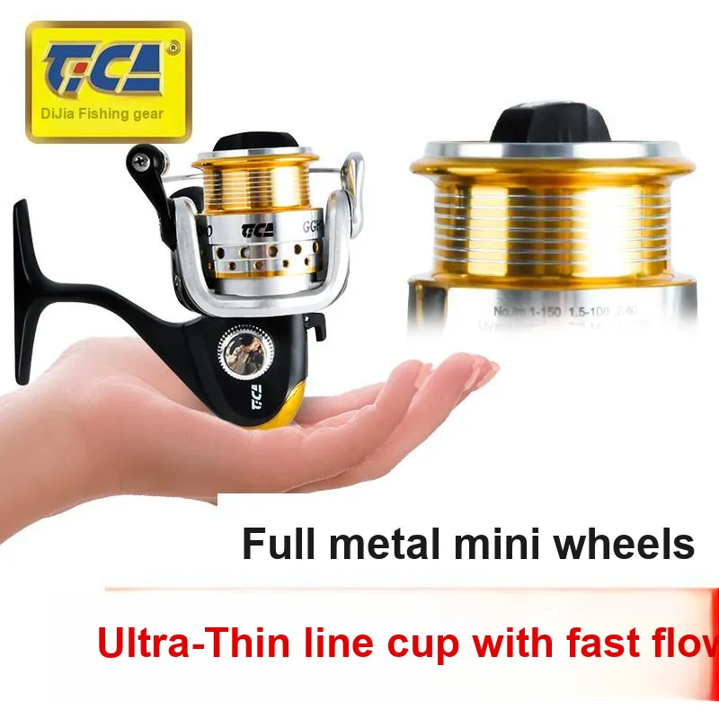 Dega Fishing Line Reel Stainless Steel Carbon Fiber Front Unloader Spinning Wheels-4