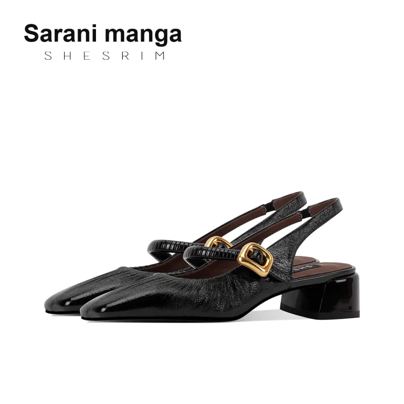 Shesrim Chunky Heel High Heels Women's-5