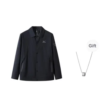 Mizuno Jackets Coats Men's Dark Blue Comes With Necklace