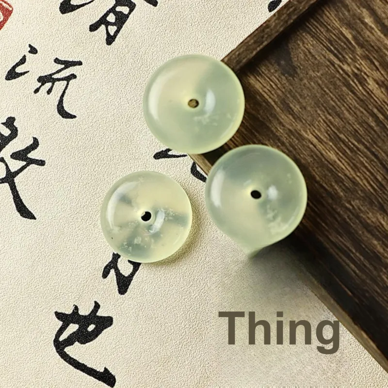 South Asia Natural Serpentine Jade Pendants Unisex-3