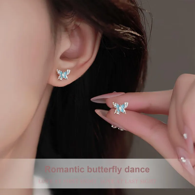 Kowloonko Alloy Stud Earrings Women's-2