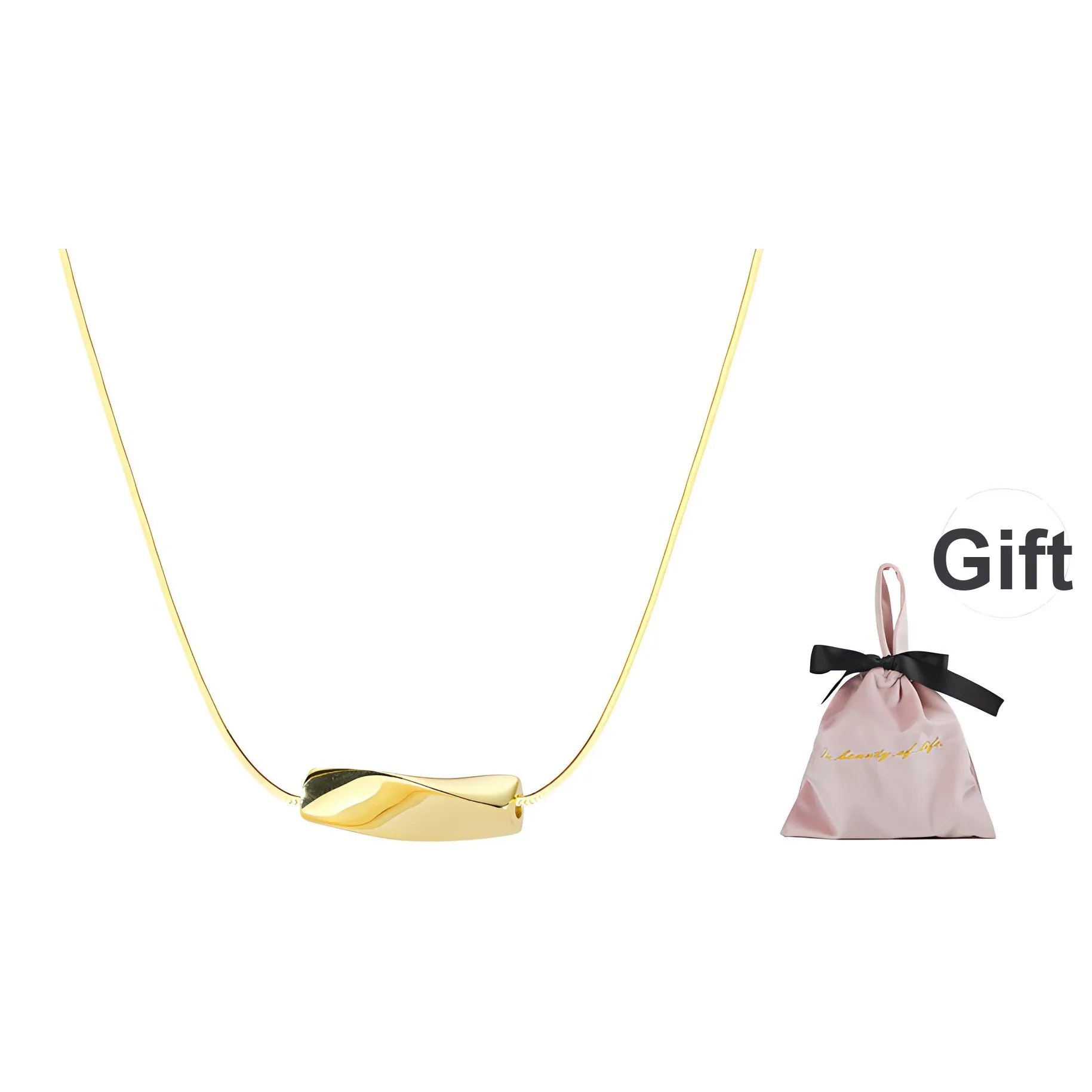 Wakfu 925 стерлинговое серебро золото покрытие ожерелье цепь на ключицу женское