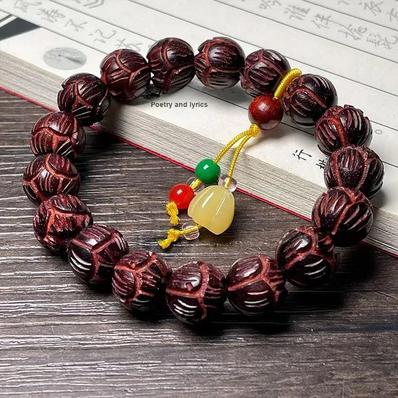CHENTANMUZUO Pterocarpus Wooden Bracelets Unisex-1