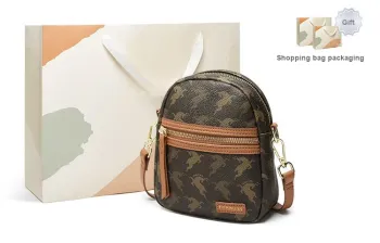 15 MINS PVC Cell Phone Pouch Shoulder Bag Crossbody Bag Mom Bag Regular Women's Coffee/Beige Apricot