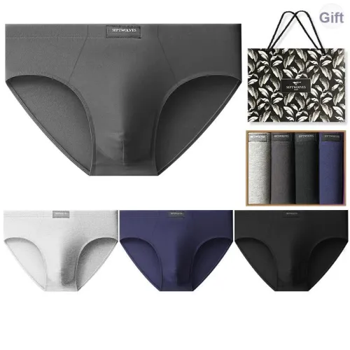 SEPTWOLVES Нижнее белье Подарочная коробка Мужской 4 упаковки + Сумка для покупок