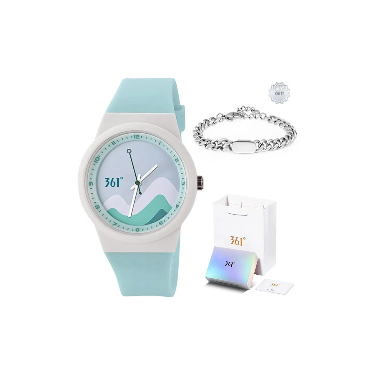 361° Shanhai Collection Кварцевый механизм ПУ (полиуретан) Ремешок Часы Унисекс Синий циферблат