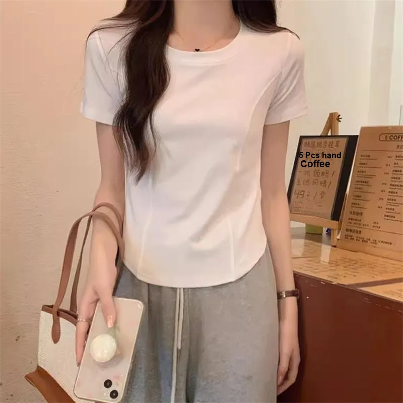 HEISU Regular T Shirt Women's White-3
