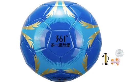 361° Size 4 Ball Soccer PU Machine Stitched Soccer Ball Unisex Blue