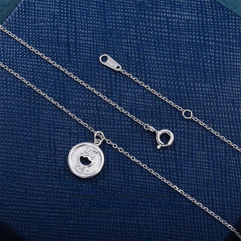 Vegetarian S925 Sterling Silver Necklaces Unisex-1