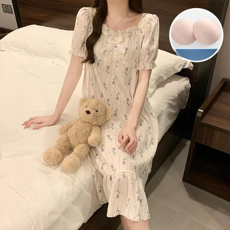 Ta Yan Nightgown Women's Apricot-1