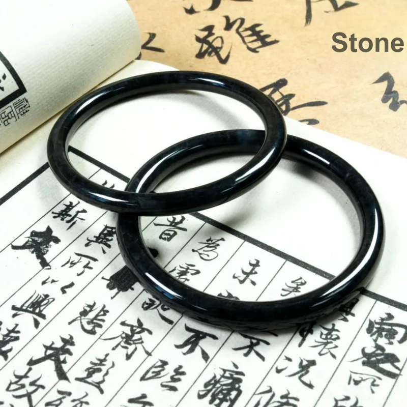 SIYIJIA Bean Type Jadeite Bangles Unisex-4