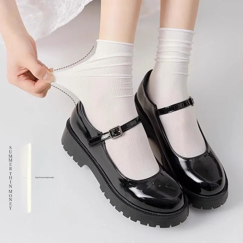 XIA.WA.ZHI.XIU Mid Calf Socks Women's Shopping Bag Combo Set-23